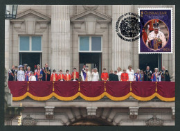 GIBRALTAR (2023) Carte Maximum Card - Members Or Royal Family Buckingham Palace, King Charles III Coronation Day - Gibilterra