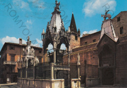 CARTOLINA  C8 VERONA,VENETO-ARCHE SCALIGERE-STORIA,MEMORIA,CULTURA,RELIGIONE,IMPERO ROMANO,BELLA ITALIA,VIAGGIATA 1980 - Verona