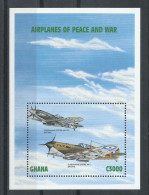 GHANA  YVERT   H/B  342   MNH  ** - Airplanes