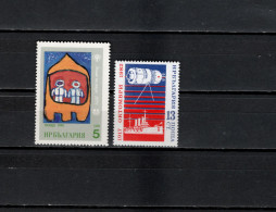 Bulgaria 1980/1982 Space, Children Paintings, October Revolution 2 Stamps MNH - Europa