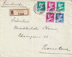 Suisse Lettre Recommandée Luzern Pour L'Allemagne 1932 - Postmark Collection