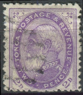 Tonga 1886 SG2b 2d King George I #1 FU - Tonga (1970-...)