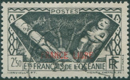 French Oceania 1941 SG141 2f.50 Black Adherence To General De Gaulle Ovpt FRANCE - Other & Unclassified