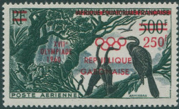 Gabon 1960 SG165 250f On 500f 1960 Olympics Ovpt Birds MLH - Gabon