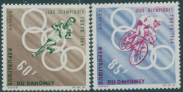 Dahomey 1964 SG211-212 Olympic Games Set MLH - Benin – Dahomey (1960-...)
