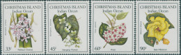 Christmas Island 1986 SG216-219 Flowers Set MNH - Christmaseiland