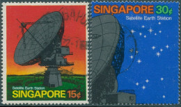 Singapore 1971 SG160-161 Satellite Earth Station (2) FU - Singapur (1959-...)