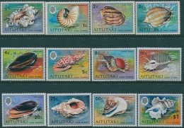 Aitutaki 1974 SG97-108 Shells (12) MNH - Islas Cook