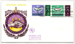 Neue Hebriden FDC 222-223 Als Ersttagsbrief #NK420 - Vanuatu (1980-...)