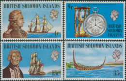 Solomon Islands 1973 SG236-239 Ships And Navigators Set MNH - Islas Salomón (1978-...)