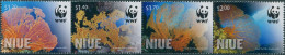 Niue 2012 SG1089-1092 WWF Giant Sea Fan Set MNH - Niue