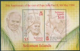 Solomon Islands 2005 SG1152 Pope John Paul In Memory MS MNH - Islas Salomón (1978-...)