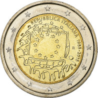 Italie, 2 Euro, 30 Ans   Drapeau Européen, 2015, Bimétallique, SPL+, KM:New - Italia