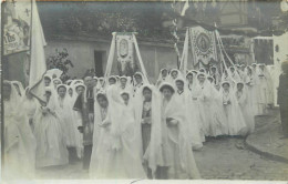 CARTE PHOTO - Clamart, Procession De La Fête Dieu, 19 Juin 1910. - Clamart