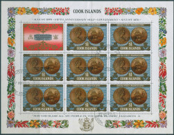 Cook Islands 1970 SG334 $1 Self-Government Ovpt Sheet FU - Cookeilanden
