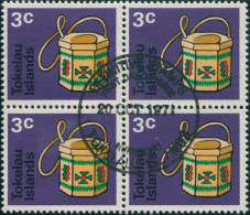 Tokelau 1971 SG27 3c Handicrafts Block FU - Tokelau