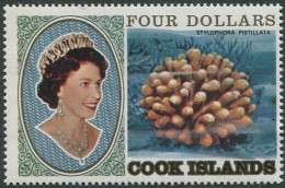 Cook Islands 1980 SG787 $4 QEII Coral MNH - Cook Islands
