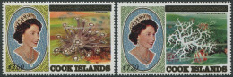 Cook Islands 1984 SG990-992 Corals High Values Ovpts (2) MNH - Cook
