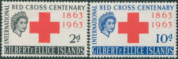 Gilbert & Ellice Islands 1963 SG80-81 Red Cross Set MLH - Isole Gilbert Ed Ellice (...-1979)