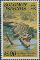 Solomon Islands 1979 SG403A $5 Estuarine Crocodile MNH - Solomon Islands (1978-...)