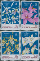 Solomon Islands 1987 SG602-605 Christmas Orchids Set MNH - Salomon (Iles 1978-...)