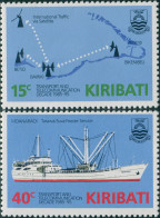 Kiribati 1985 SG249-250 Transport And Communications Set MNH - Kiribati (1979-...)