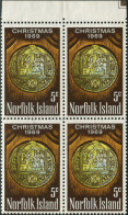 Norfolk Island 1969 SG102 5c Christmas Nativity Block FU - Isla Norfolk