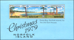 Norfolk Island 1979 SG233 Christmas Views Strip MS MNH - Isola Norfolk