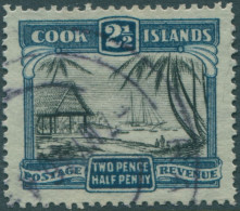 Cook Islands 1932 SG102 2½d Natives Working Cargo No Wmk P13 FU - Cook