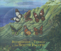 Tuvalu 2000 SG926a South Pacific Butterflies Sheetlet MNH - Tuvalu (fr. Elliceinseln)