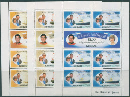 Kiribati 1981 SG149-153 Royal Wedding Set Sheetlets MNH - Kiribati (1979-...)