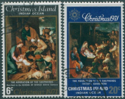 Christmas Island 1971 SG35-36 Christmas Set Set FU - Christmas Island