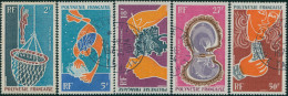 French Polynesia 1970 Sc#C57-C61,SG116-120 Pearl-diving Set FU - Other & Unclassified