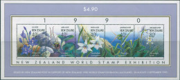 New Zealand 1990 SG1547 Native Orchids MS MNH - Autres & Non Classés