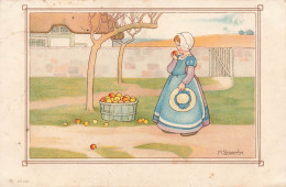 ILLUSTRATEUR - Millicent Sowerby - Fille Mangeant Des Pommes - Carte Postale Ancienne - Altri & Non Classificati