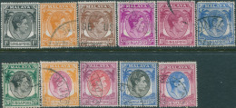 Singapore 1948 SG1-13 Palms KGVI FU - Singapur (1959-...)