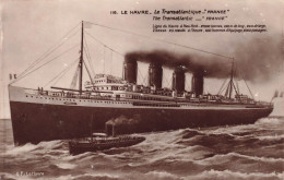 TRANSPORTS - Bateaux - Paquebots - Le Havre - Le Transatlantique - France - Carte Postale Ancienne - Paquebots