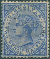 Gibraltar 1886 SG42 QV 2½d Blue MH - Gibraltar