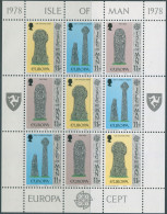Isle Of Man 1978 SG136-138 Europa Crosses Sheet MNH - Isla De Man