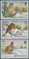 Isle Of Man 1988 SG396-398 Christmas Manx Birds Set MNH - Isla De Man