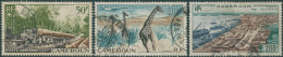 Cameroun 1953 SG260-262 Logs Giraffe Port (3) FU - Kameroen (1960-...)