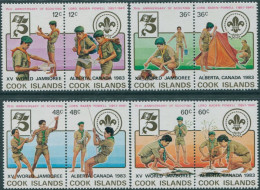 Cook Islands 1983 SG875-882 World Scout Jamboree Set MNH - Cook