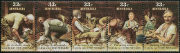 Australia 1986 SG1014a Click Go The Shears Strip Of 5 MNH - Sonstige & Ohne Zuordnung