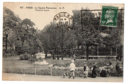 CPA 75 - PARIS - 507. Le Square Parmentier, A. P. (petite Animation - Parchi, Giardini