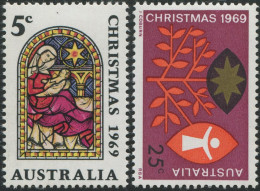 Australia 1969 SG444-445 Christmas Set MLH - Otros & Sin Clasificación