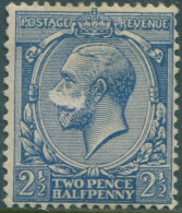 Great Britain 1924 SG422 2½d Bright Blue KGV Thin On Front MLH (amd) - Unclassified