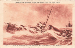 TRANSPORTS - Bateaux - Guerre - Marine De Guerre - Contre Torpilleur Par Gros Temps - Carte Postale Ancienne - Oorlog