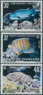 French Polynesia 1982 Sc#355-357,SG360-362 Fish Set MLH - Autres & Non Classés