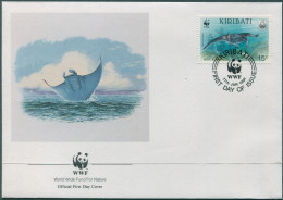 Kiribati 1991 SG348 15c Manta Ray FDC - Kiribati (1979-...)