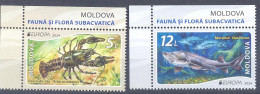 2024. Moldova,  Europa 2024, Underwater Flora And Fauna Of Moldova, 2v, Mint/** - Moldavie